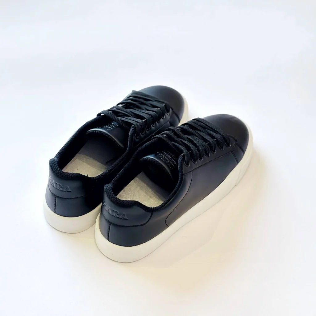 کتونی ونس زارا مشکی سفید zara